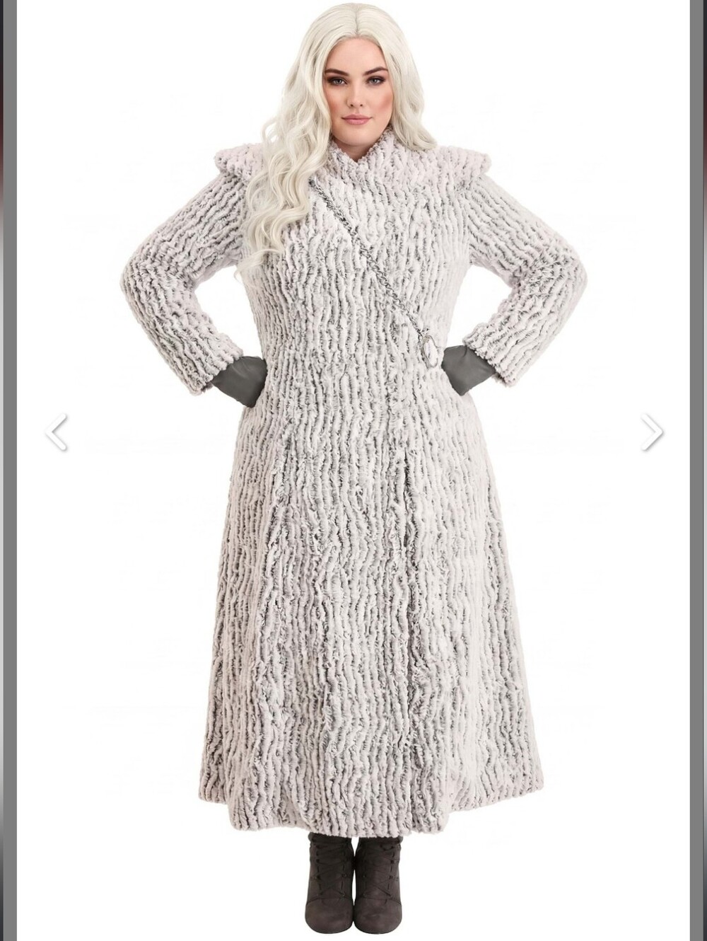 NWOT Halloween Costume GOT Winter Queen of Dragons Daenerys Targaryen Sz 1X